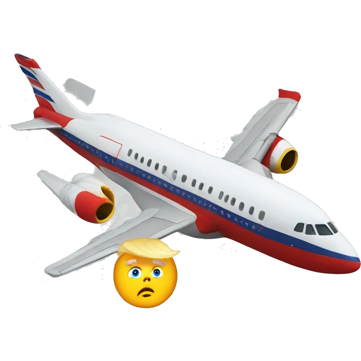 donald trump flying  emoji