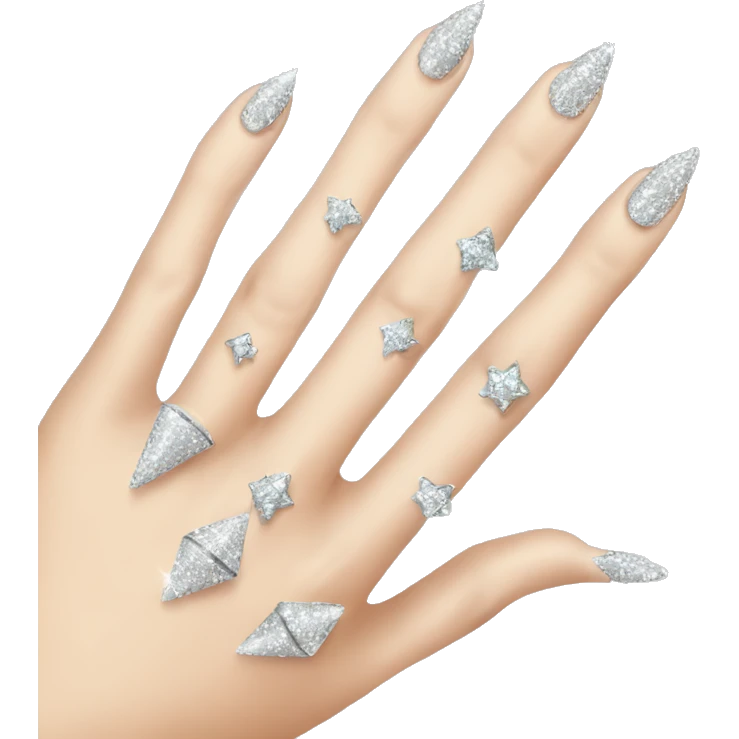 nails with diamonds  emoji