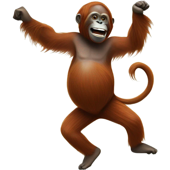 Orangutan dancing emoji