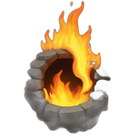 hole in the fire emoji
