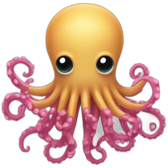 poulpe avec 8 tentacules emoji