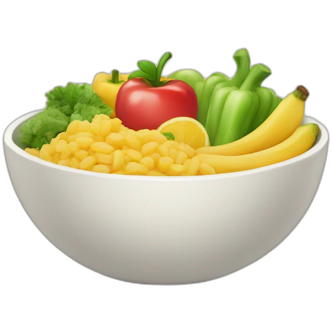 Healthy Food in a bowl emoji