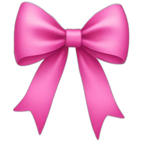 Pink bow emoji  emoji