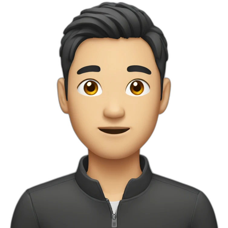 asian male with flow haircut emoji