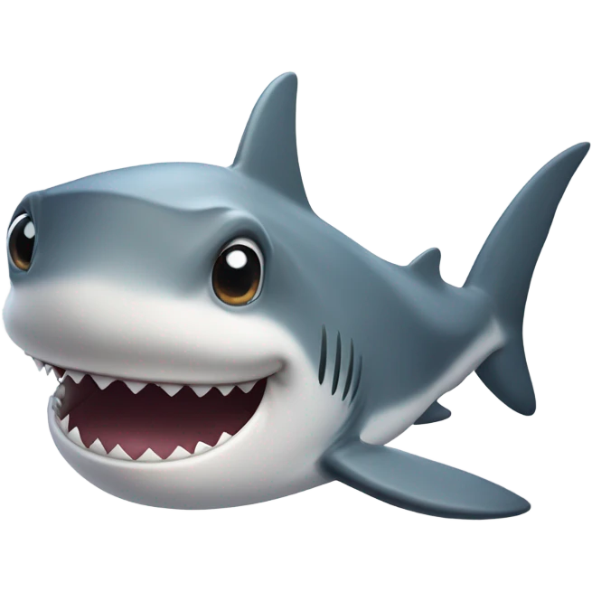 Shark cute realistic  emoji