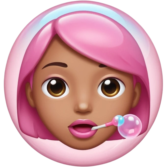 person gum bubble emoji