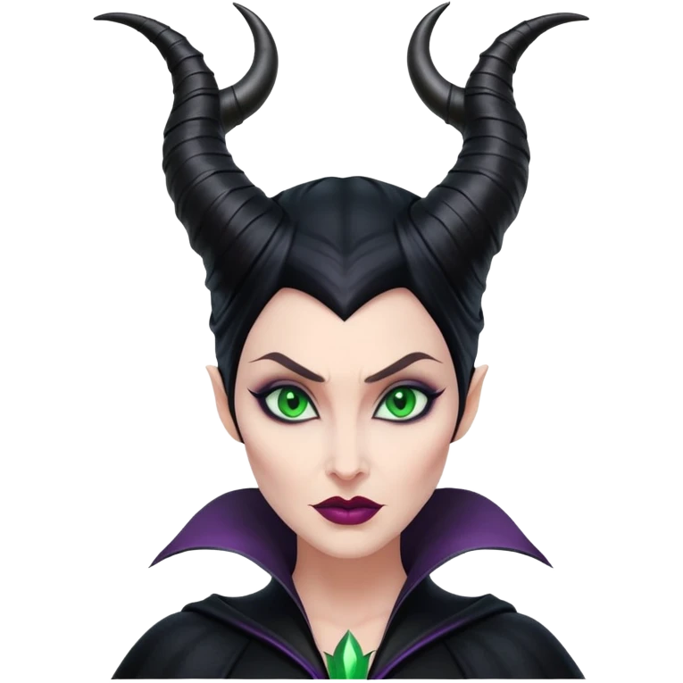 Maleficent villain with horns emoji