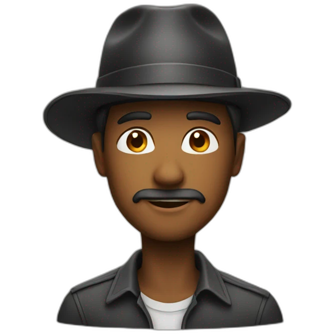 a man with hat emoji