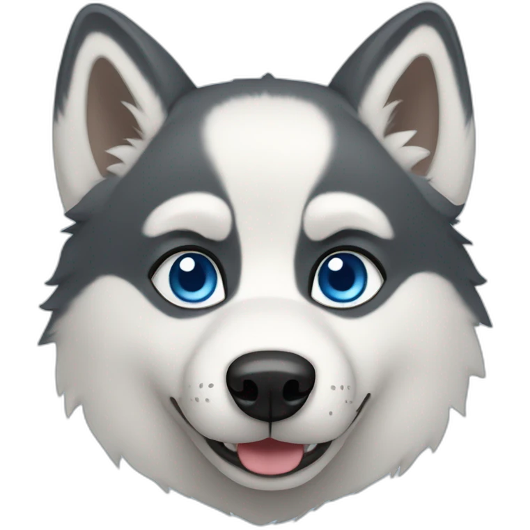 Husky with blue eyes  emoji