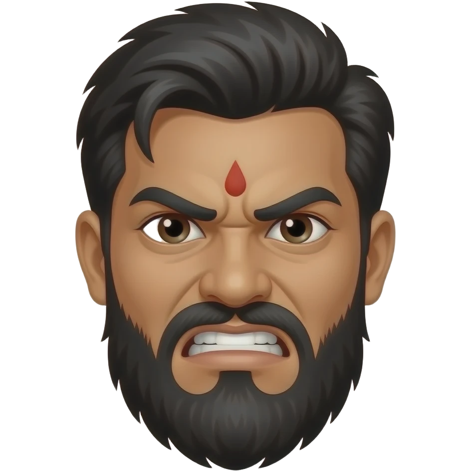 angry hindu man emoji
