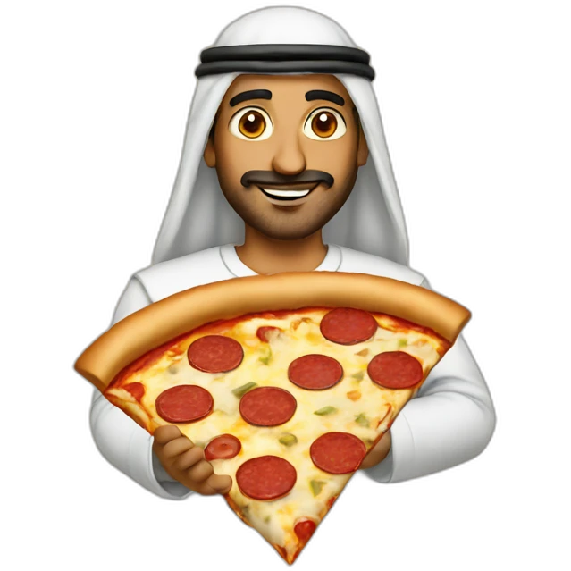 Arab-in-pizza emoji