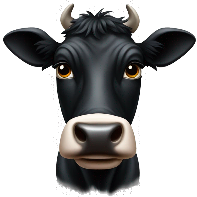 Black cow sid emoji