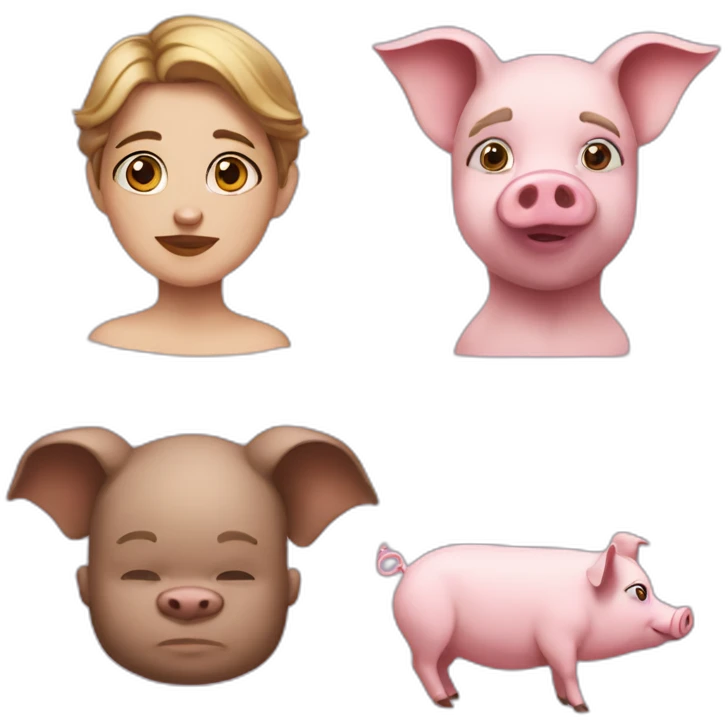 Chace-Circe-and-pig emoji