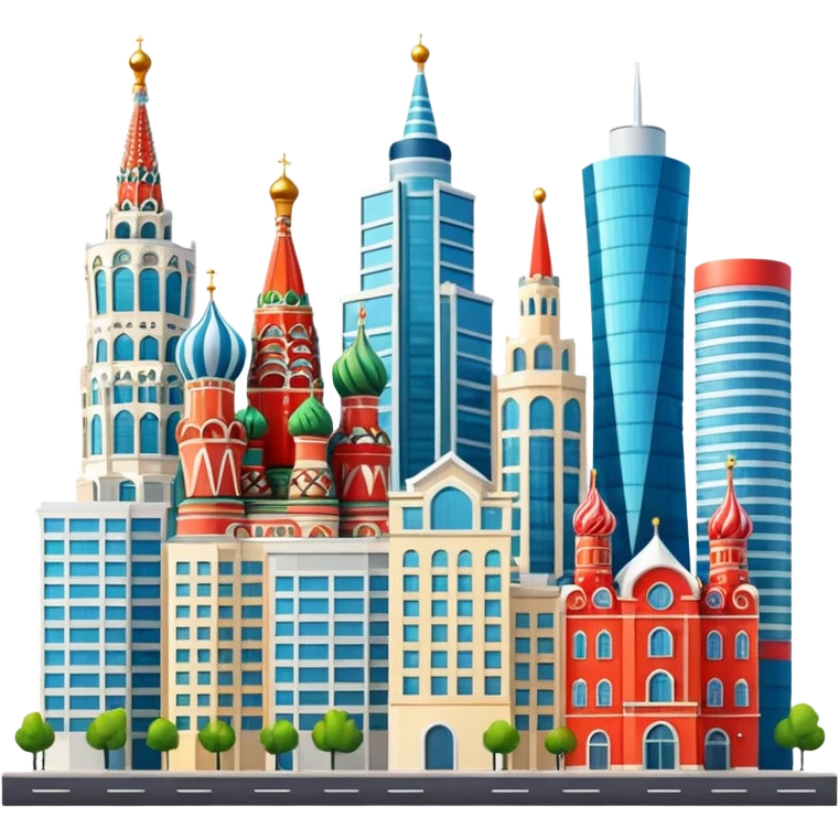 Moscow city buildings emoji