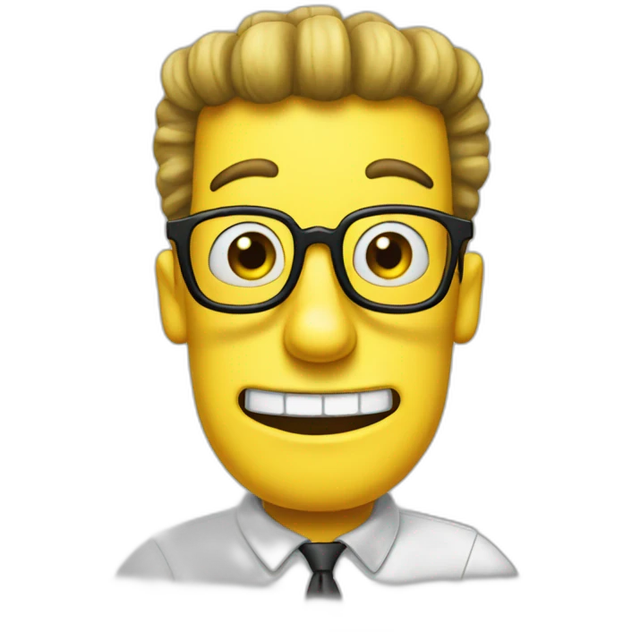 Nerd spongebob emoji