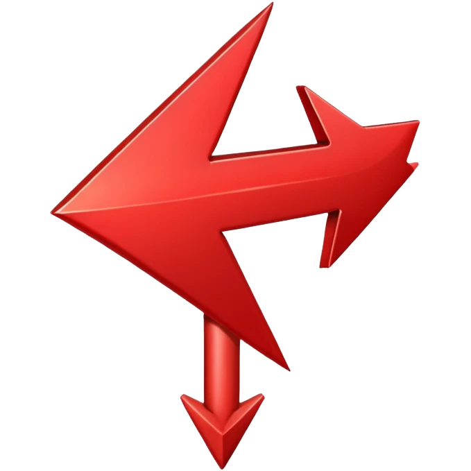 red arrow down emoji