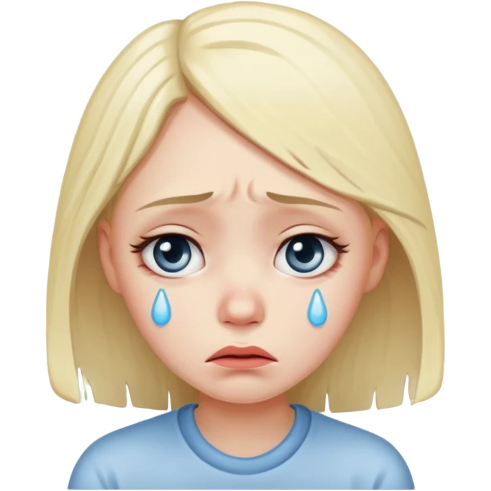Crying girl emoji
