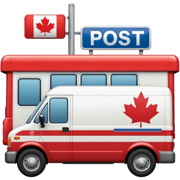 Canada post van emoji
