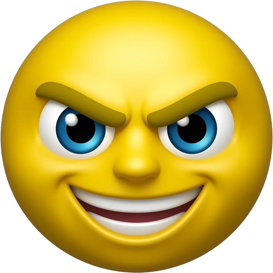 Yellow emoji troublesome emoji