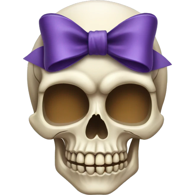 skull with a bow emoji