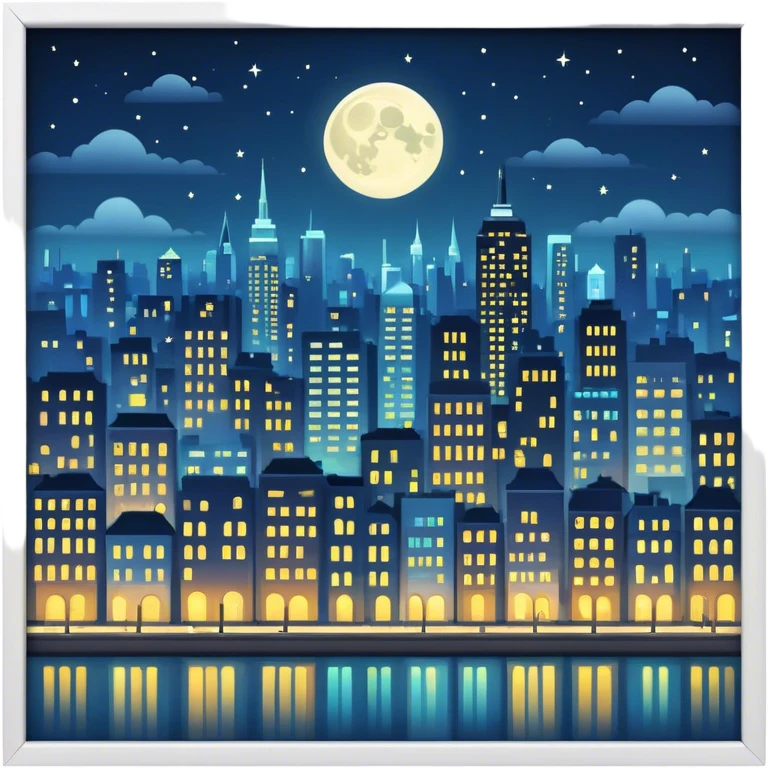 ville nuit emoji