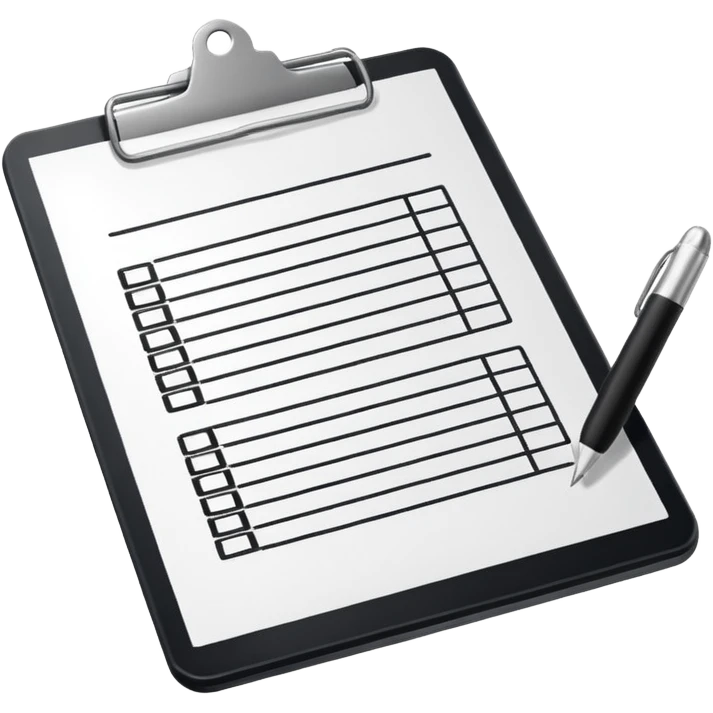 clipboard with a checklist emoji