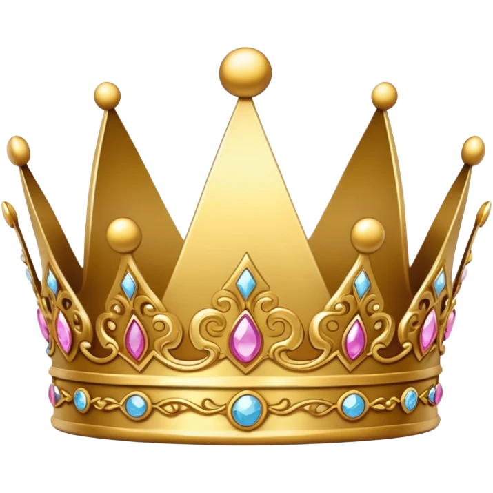 a princess crown made of gold (only the crown) emoji