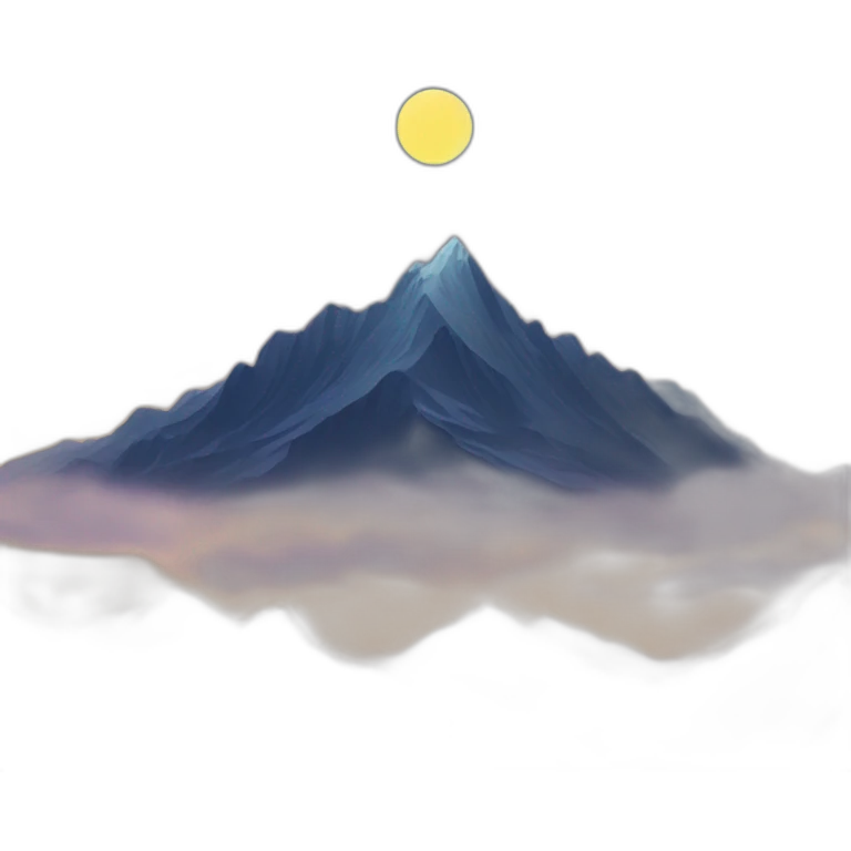 night mountain emoji