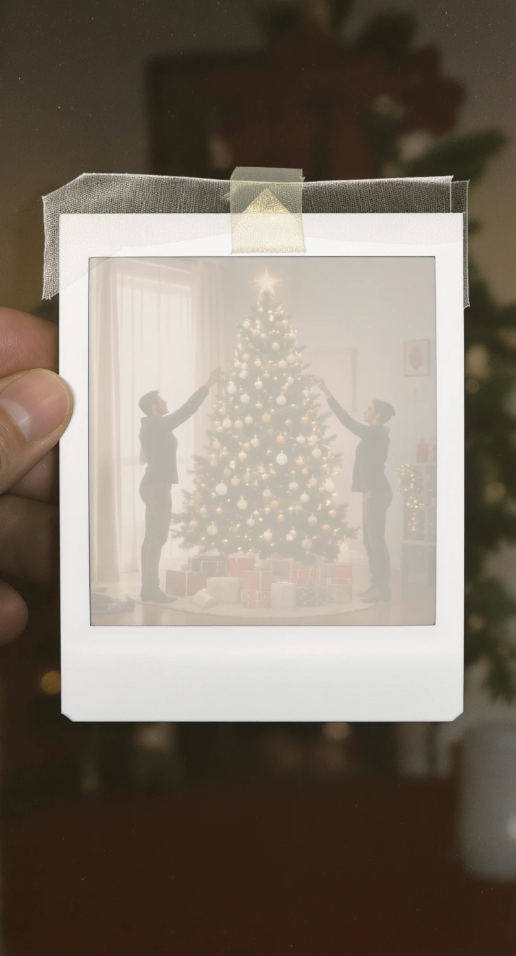 people decorating a Christmas tree emoji