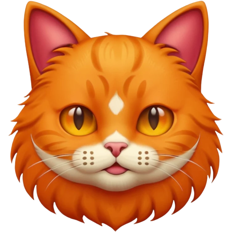 default apple man emoji, as a cat  emoji