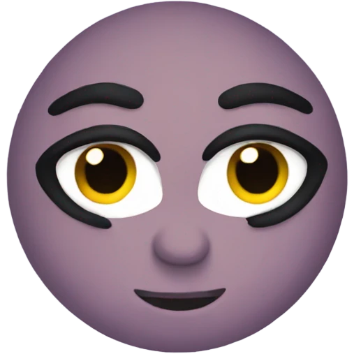 Emoji with eyelashes emoji