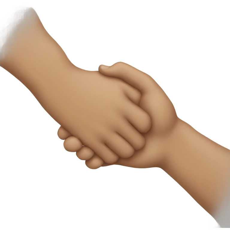 hand to hand emoji