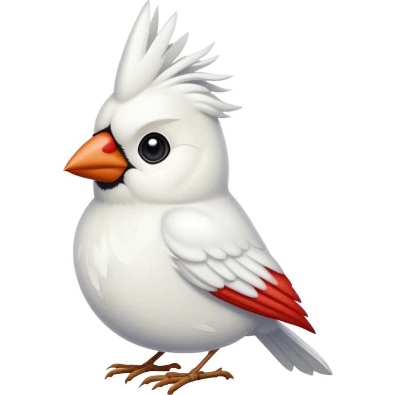White cardinal  emoji