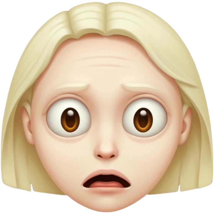 Freaky face  emoji