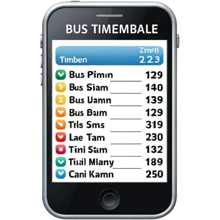 bus Timetable emoji