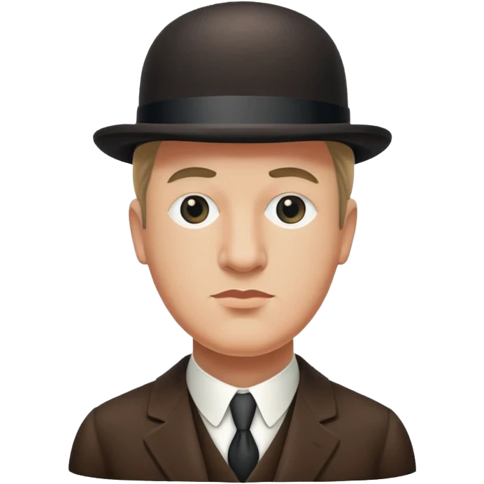 Magritte “the son of man”  emoji