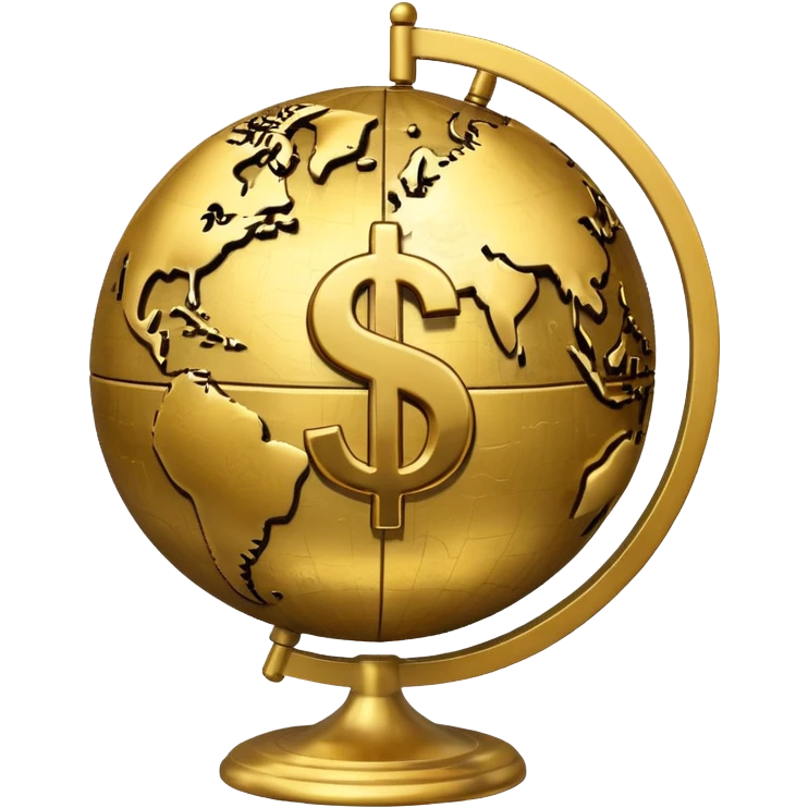 globe with a dollar sign emoji