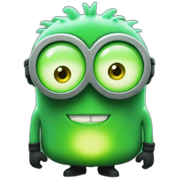 minion glowing green emoji