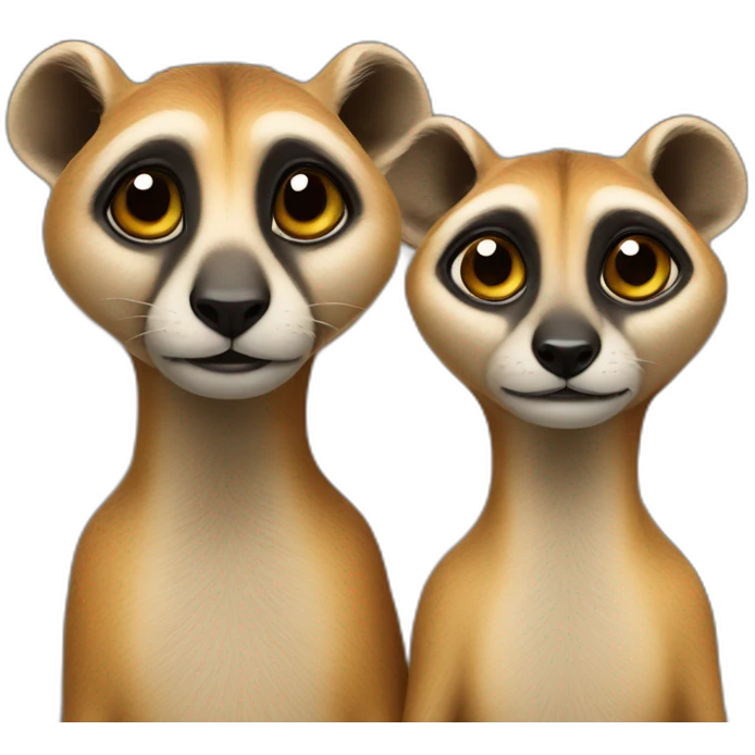Un couple de suricate emoji