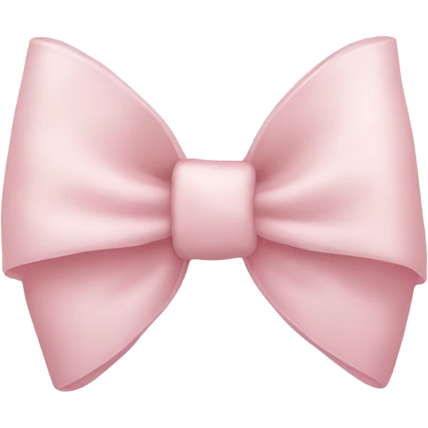 light pink bow  emoji