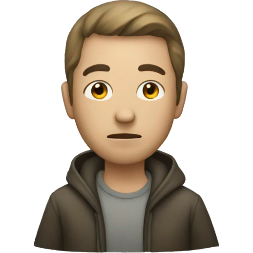 stalker with a mysterious face emoji