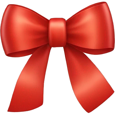 red ribbon bow emoji