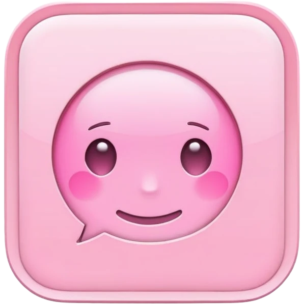 Light pink text messages emoji