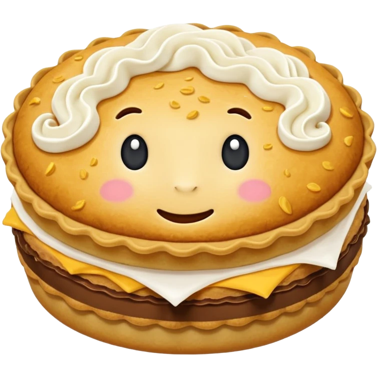 Pookie curlymoon pie emoji