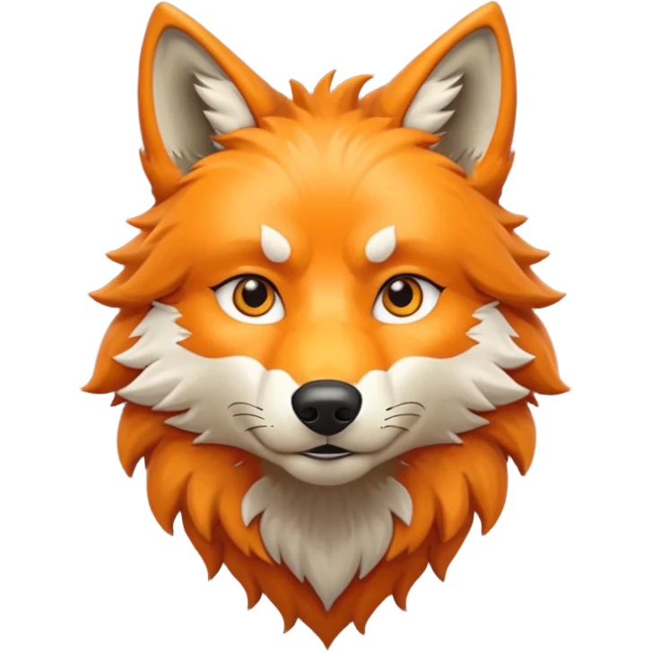 orange wolf emoji