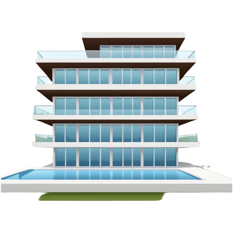 white 3 floor modern luxurious villa emoji