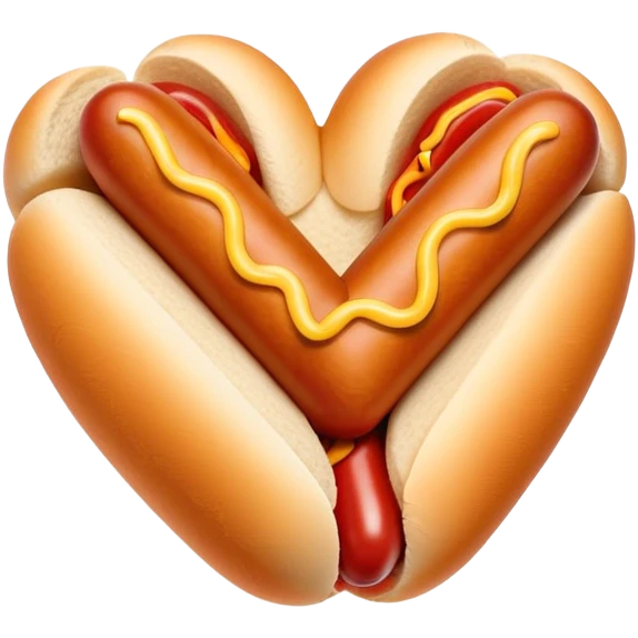 hot dog heart emoji