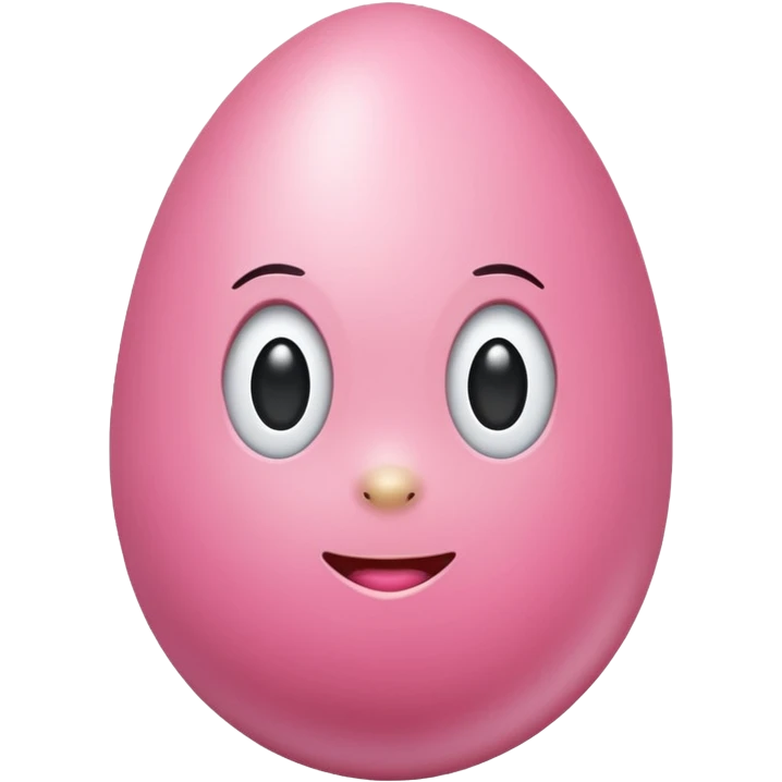 pink egg emoji