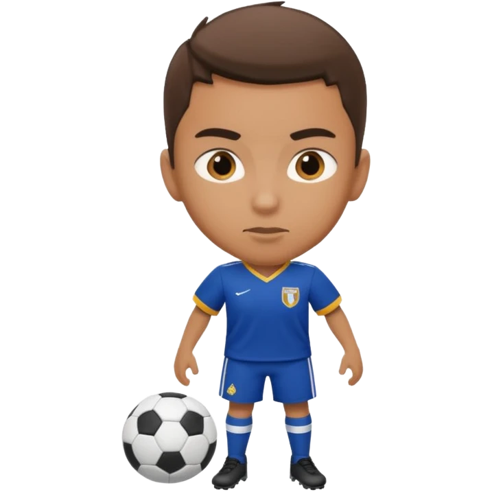 jugador de fútbol con uniforme deportivo emoji