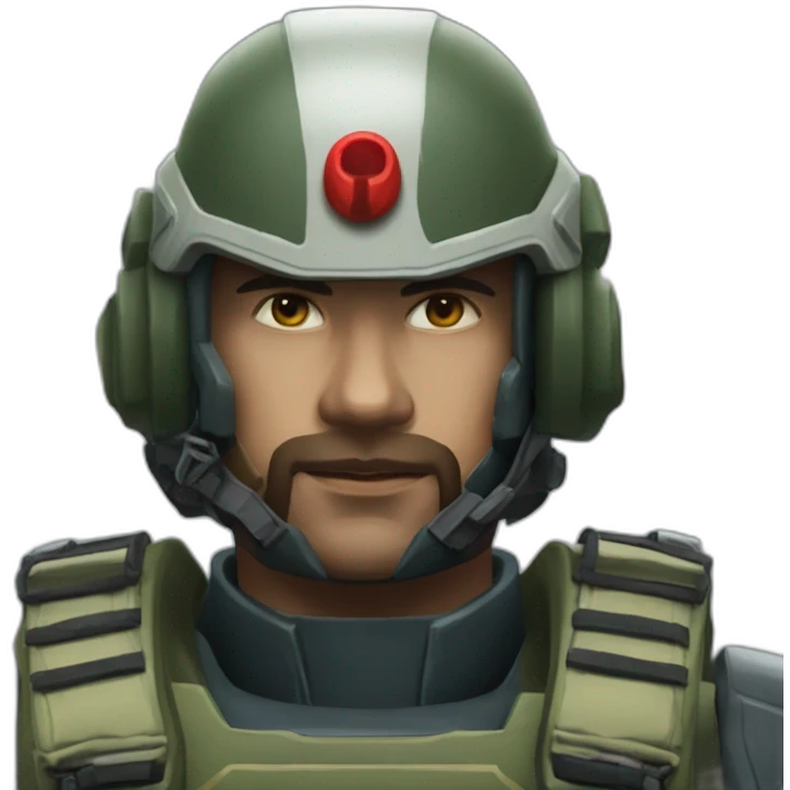 śmiejący się żołnierz z gry helldiver 2 emoji